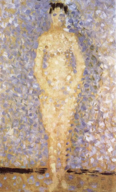Georges Seurat Standing Female Nude France oil painting art